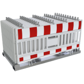 SET | with 20 panel fence | on storage and transport crossbar | with lamp adapter | with foil RA2/B | type of barrier ULTRA